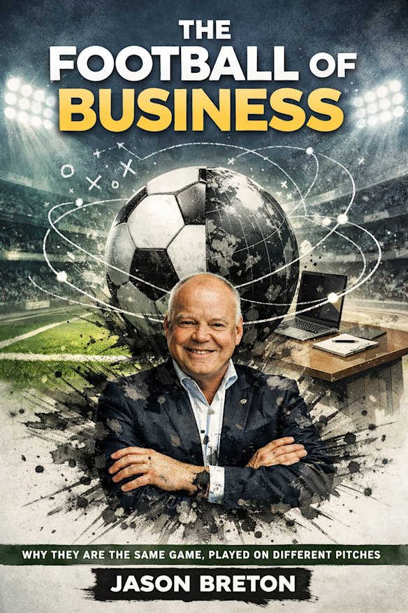 The AI-generated book cover of The Football of Business, as written by Liverpool City Council chief executive Jason Breton.