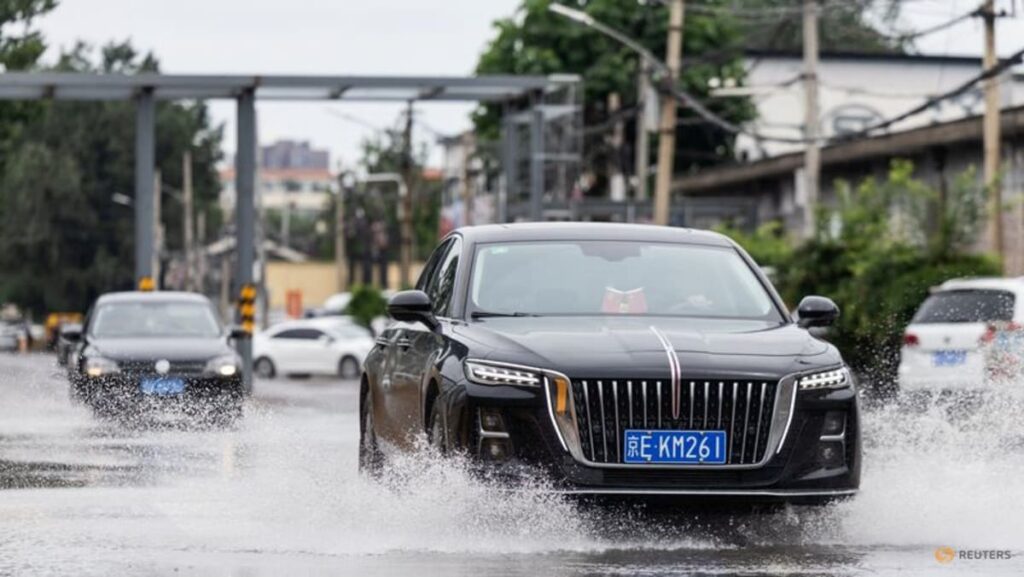 Rain pounds Beijing as Typhoon Dolphin sweeps through China Rain pounds Beijing as Typhoon Dolphin sweeps through China