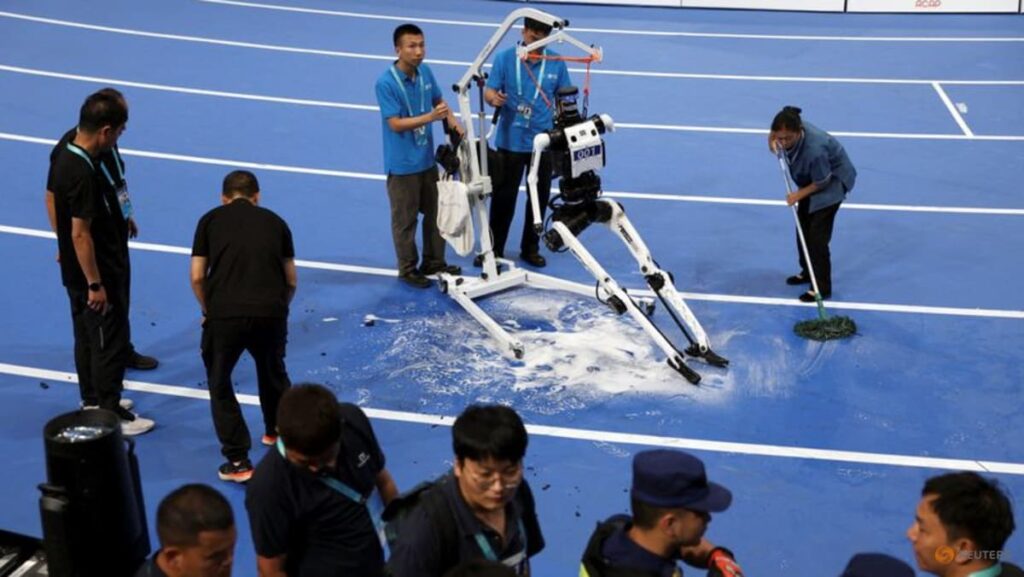 At China’s ‘robot Olympics’, humanoids spar, sprint and perform taichi At China’s ‘robot Olympics’, humanoids spar, sprint and perform taichi