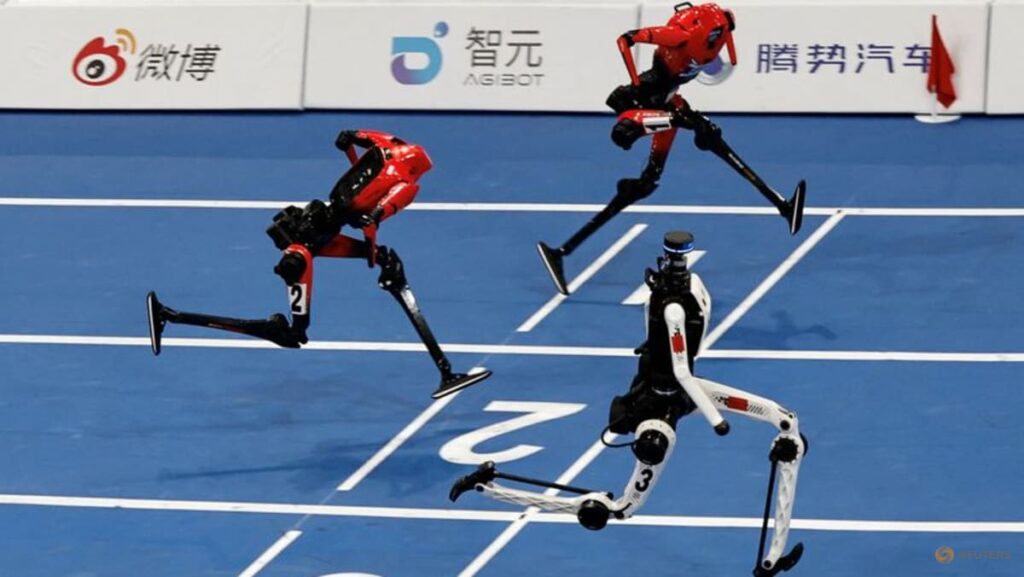 Chinese humanoid robot sets new 100m sprint record at Beijing Games