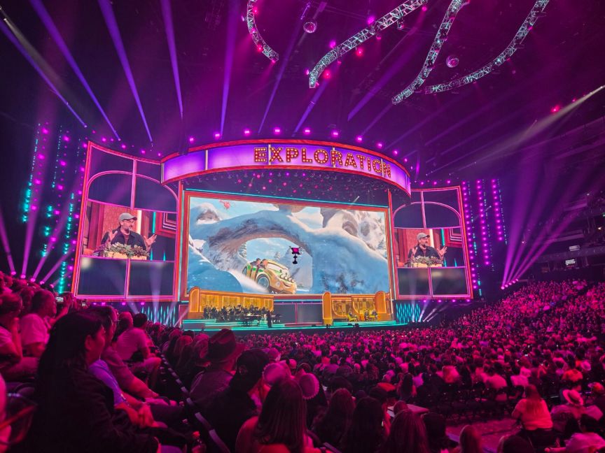 Concept art of the Cars Rally Race ride