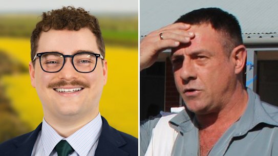 Ben Simpkins, left, is accused of the hit-and-run death of Katanning teacher Luke Russell. Pictures: Facebook