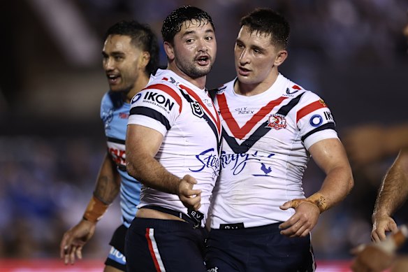 Smith and Victor Radley during their time together at the Roosters.
