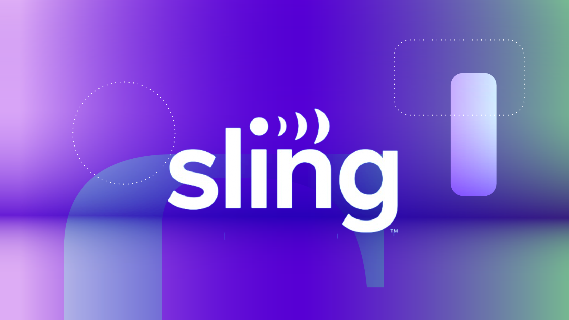 Sling TV logo against a CNET background