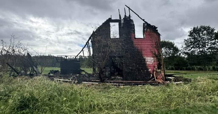 B.C.’s historic Little Red House destroyed by fire B.C.’s historic Little Red House destroyed by fire