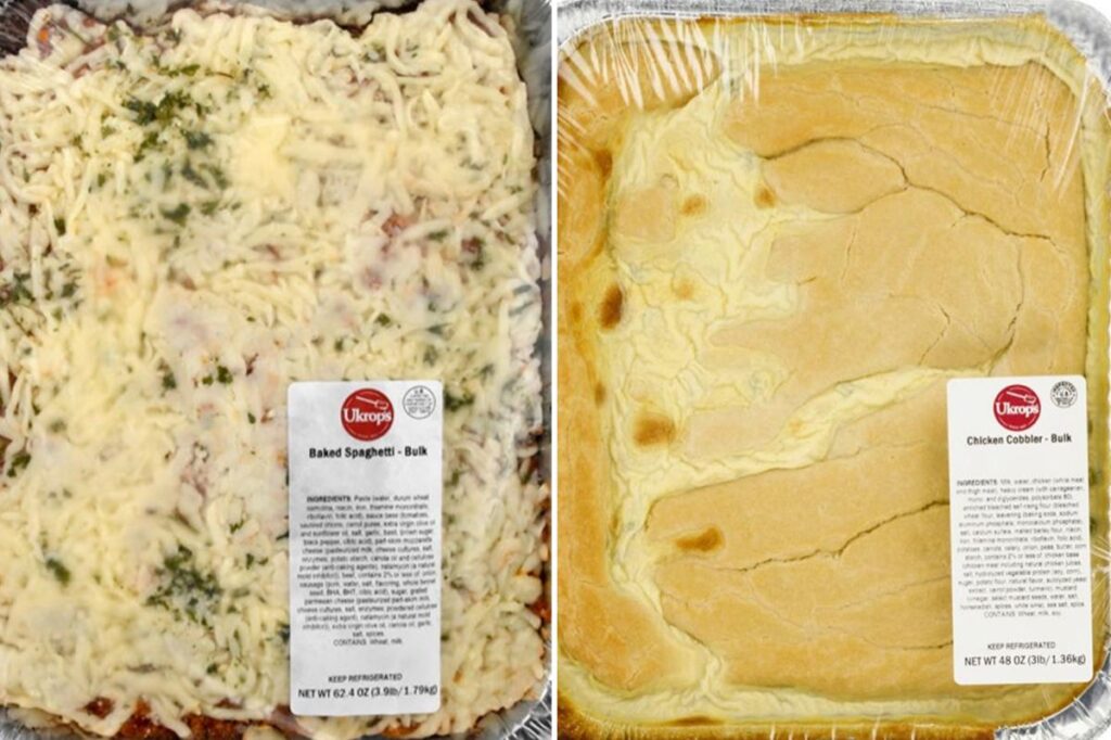 Massive recall affects 23K pounds of spaghetti, chicken cobbler over metal concerns