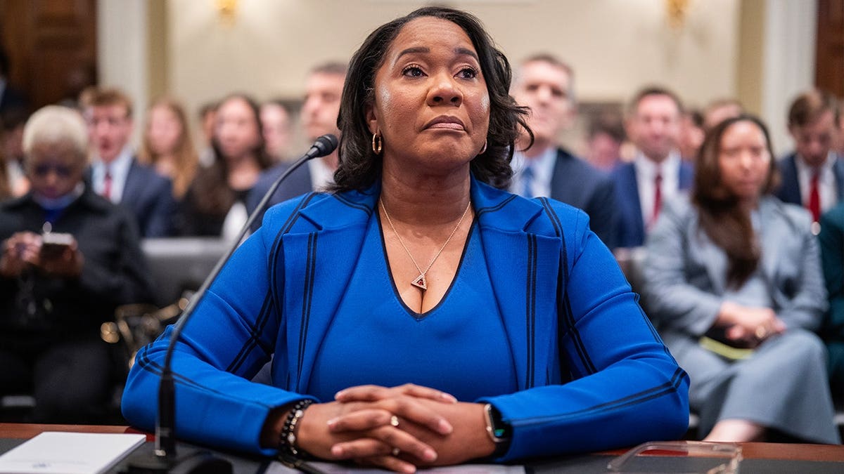 ActBlue CEO Regina Wallace-Jones testifies before a House Administration Committee hearing on Capitol Hill.