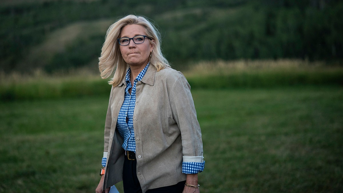 A photo of Liz Cheney in Jackson Hole, Wyoming