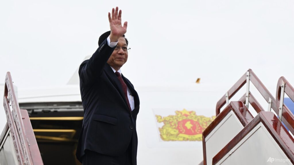 Myanmar leader in Russia on diplomatic push, even as legal risks complicate travel elsewhere Myanmar leader in Russia on diplomatic push, even as legal risks complicate travel elsewhere