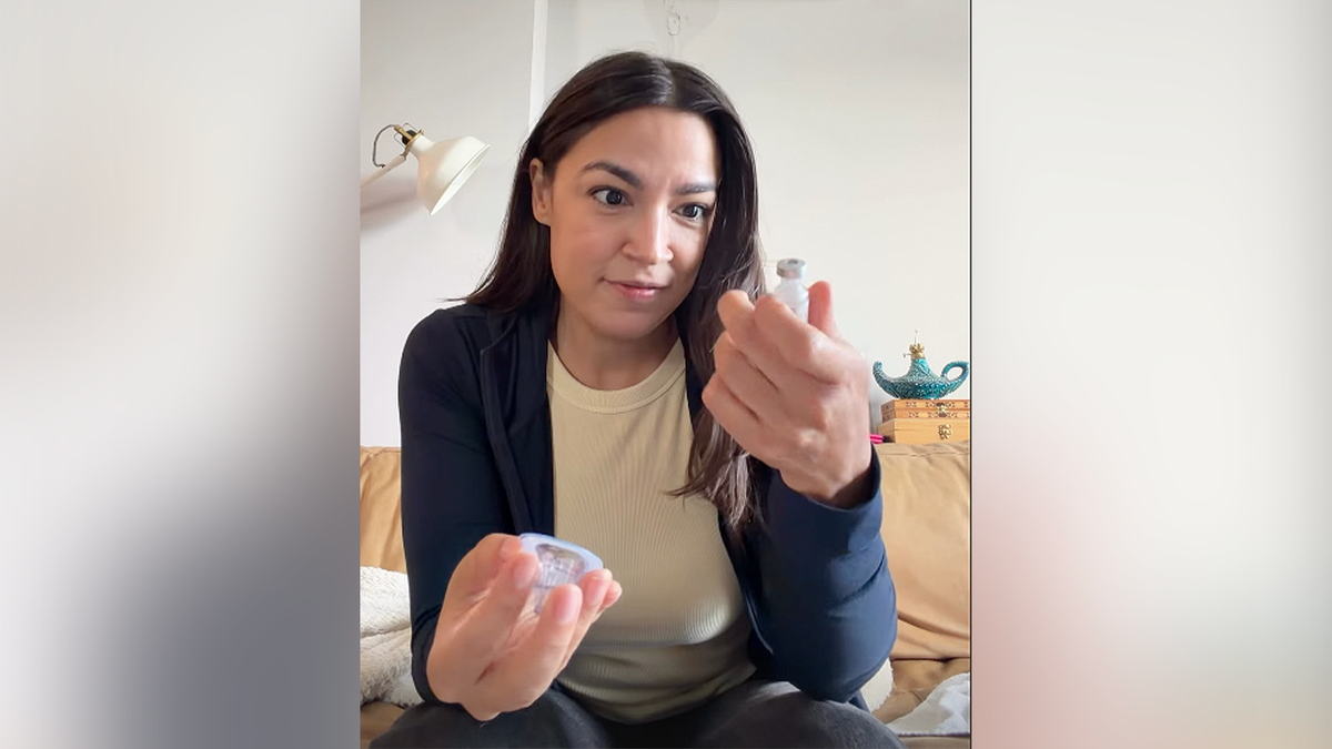 Rep. Alexandria Ocasio-Cortez prepares fertility medication while documenting her egg-freezing process on Instagram