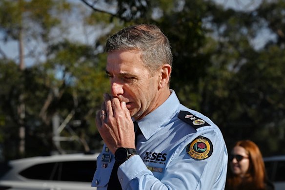 NSW State Emergency Service Commissioner Mike Wassing on Friday.
