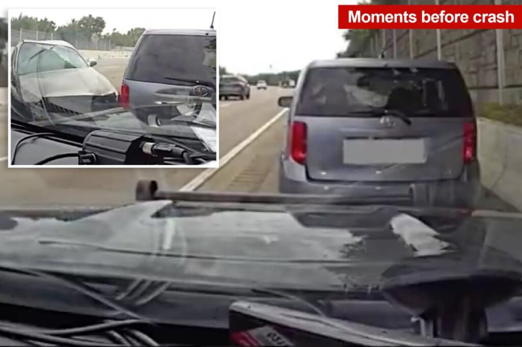 Dashcam captures the terrifying  moment a Tenn. police car is rear-ended by careless driver