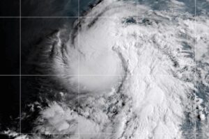 Tropical storm rapidly strengthens into a hurricane in the Pacific