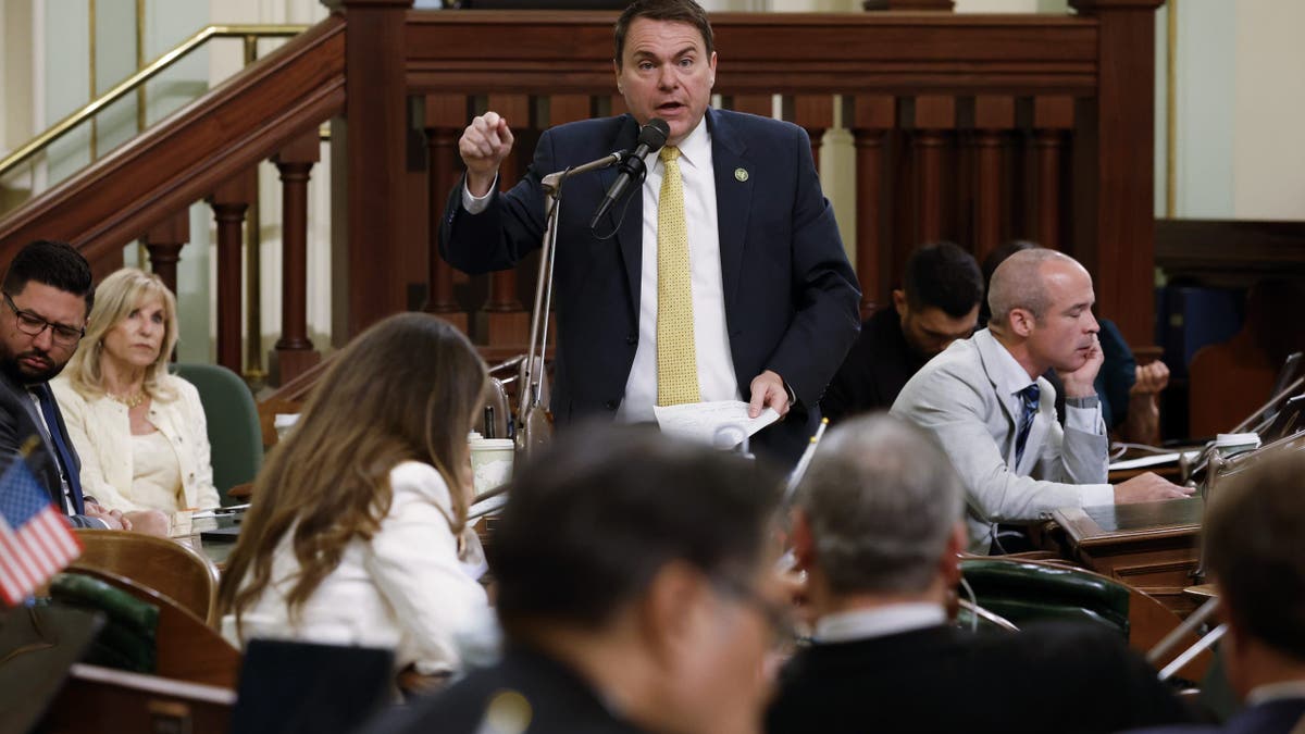 Carl DeMaio speaks to reporters