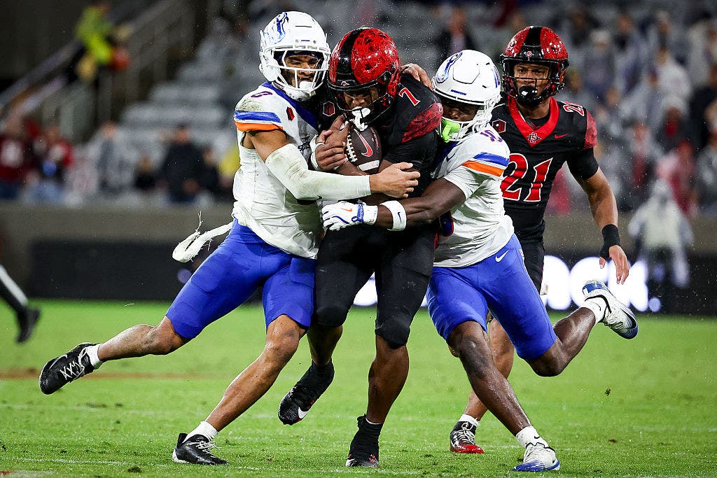 Boise State and San Diego State are two of five Mountain West teams to join the Pac-12. (Meg McLaughlin / The San Diego Union-Tribune via Getty Images)