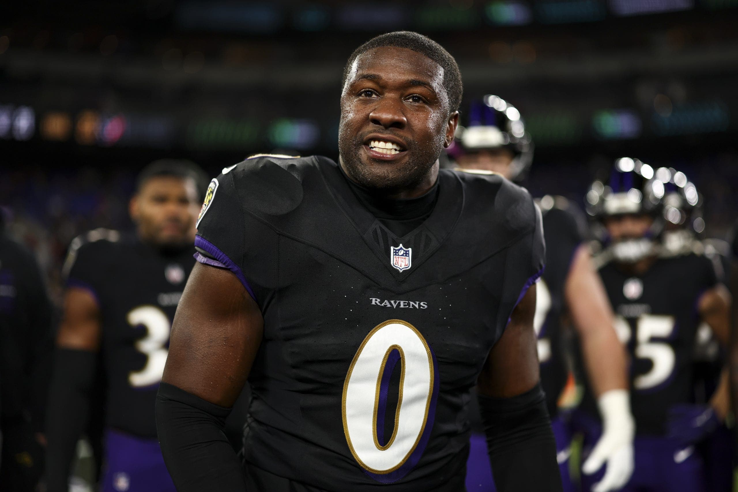 Roquan Smith has logged at least 100 tackles in all eight seasons of his NFL career. (Photo by Kevin Sabitus/Getty Images)