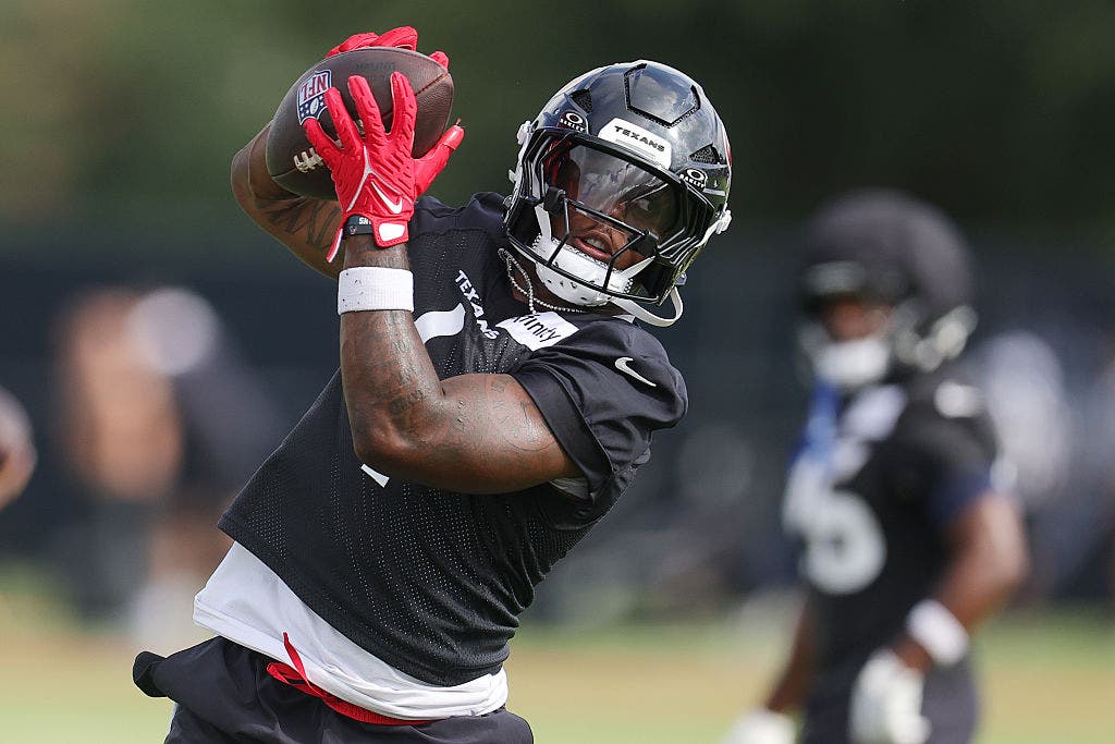 Woody Marks was somewhat of a revelation as a rookie. He might just be getting started for the Texans. (Photo by Alex Slitz/Getty Images)