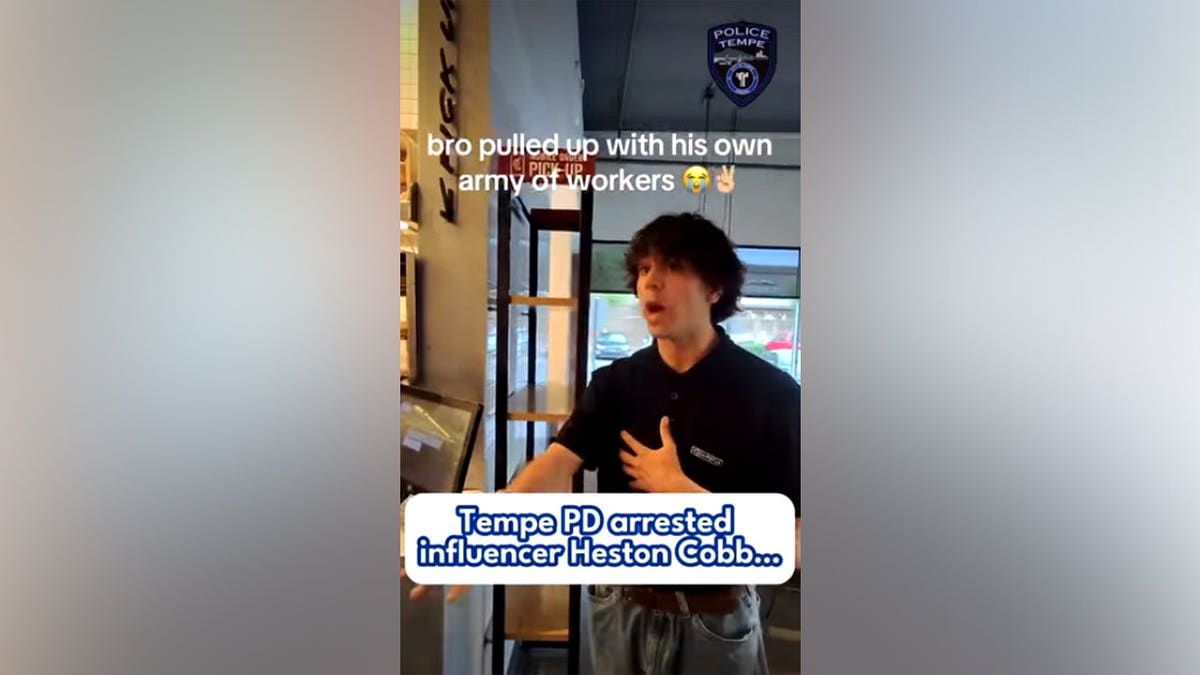 Heston James Cobb in Chipotle as seen in viral video