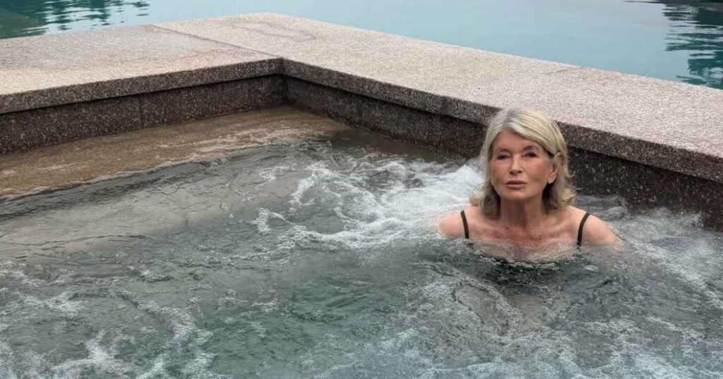 Martha Stewart, 85, Defends Anti-Plastic Surgery Views After Sharing Steamy Hot Tub Photo