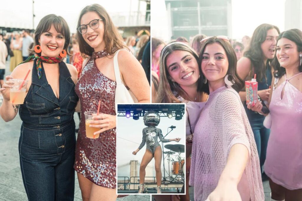 Exclusive | Thousands of jumpsuit-clad partiers boogie to 1970s hits at annual NYC Gimme Gimme party: ‘I just keep coming back’