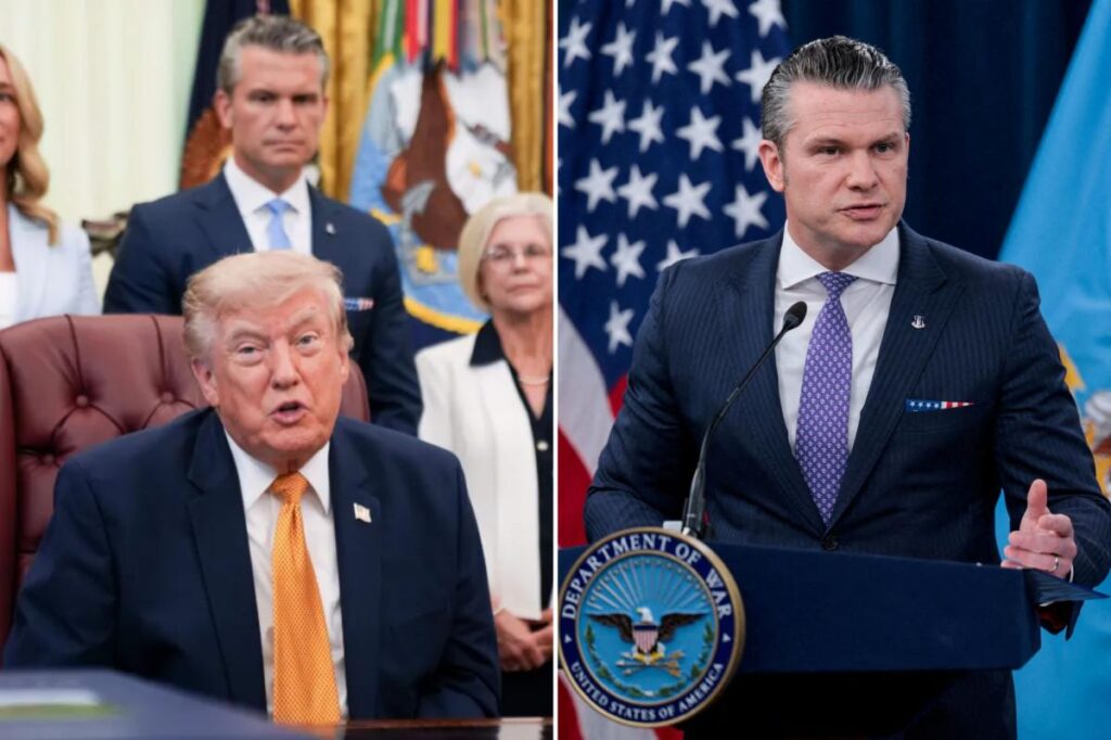Trump defends Pete Hegseth after report he lashed out at war secretary: ‘One of my best’