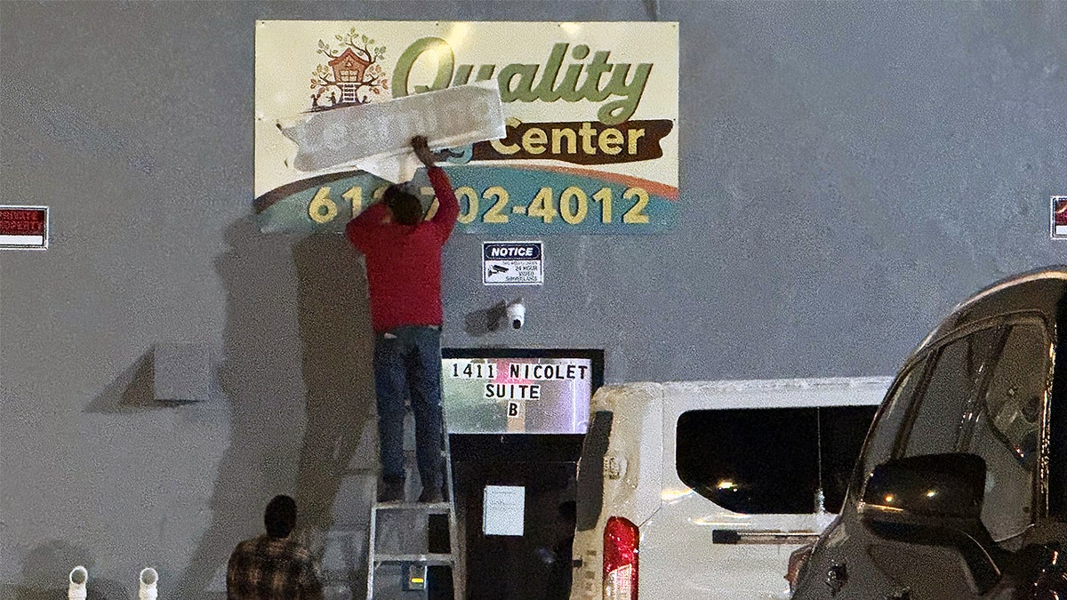 Quality Learning Center sign outside a building in Minnesota