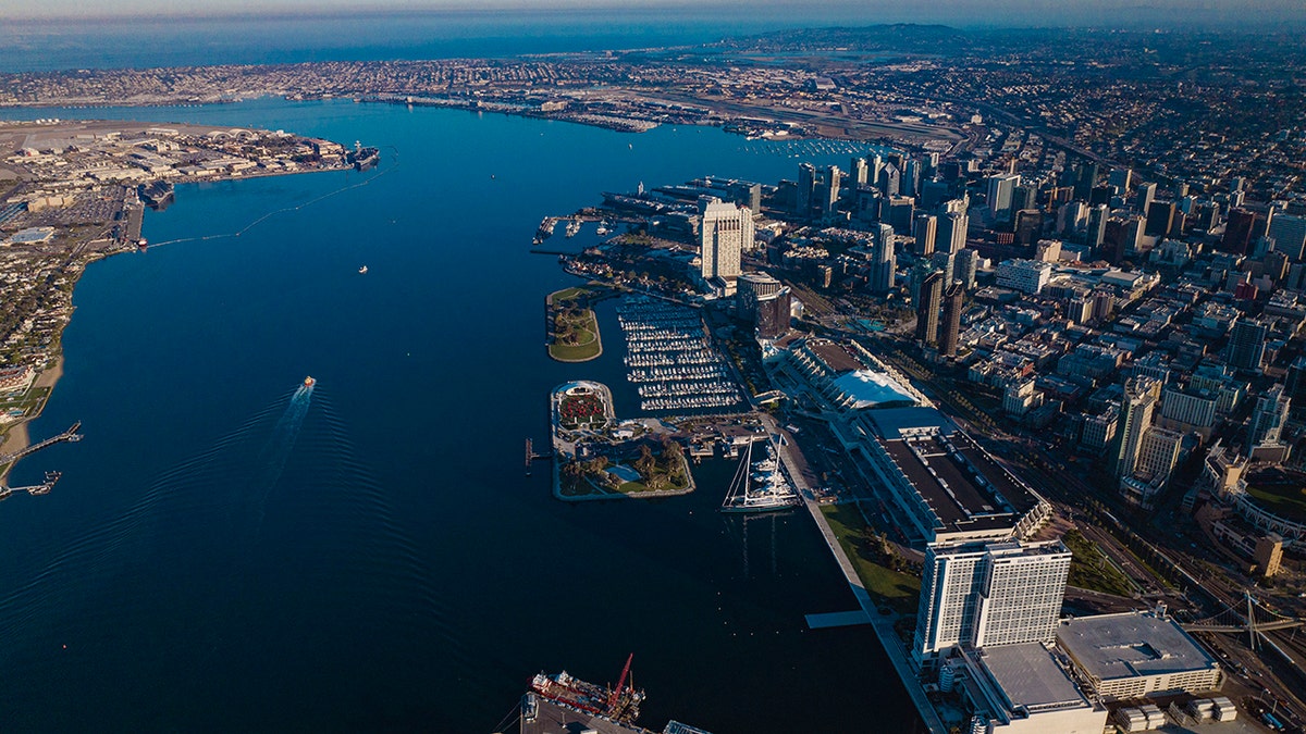 Aerial view of San Diego