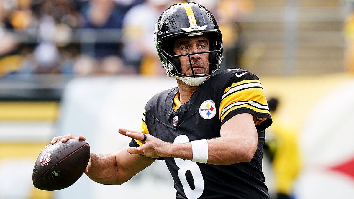 Aaron Rodgers in action