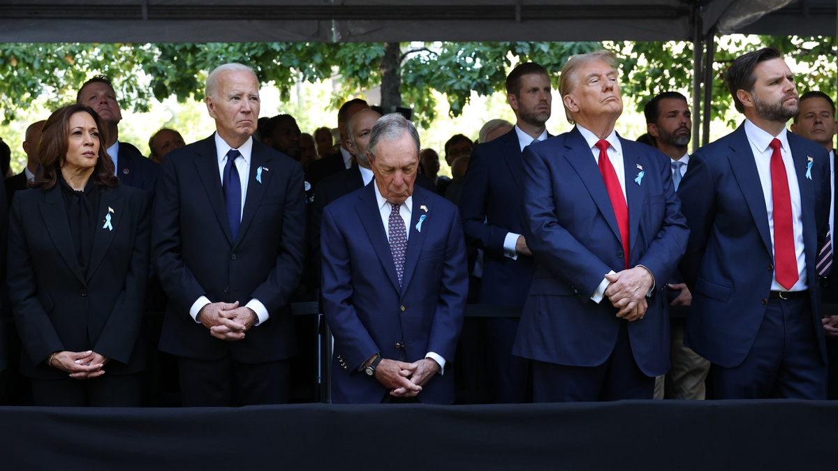 Donald Trump attends the annual 9/11 Commemoration Ceremony in 2024