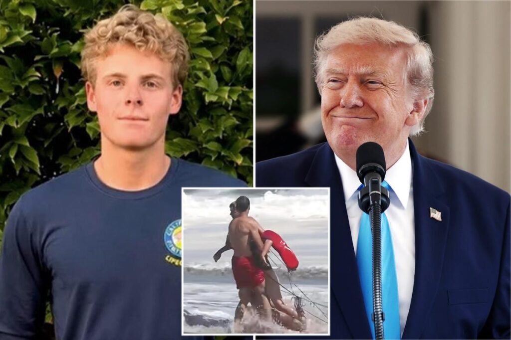 Exclusive | Family of hero teen lifeguard finalizing plans for White House visit after Trump praised miraculous beach rescue Exclusive | Family of hero teen lifeguard finalizing plans for White House visit after Trump praised miraculous beach rescue