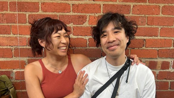 Jordan Yap (right) with his partner Anita. 