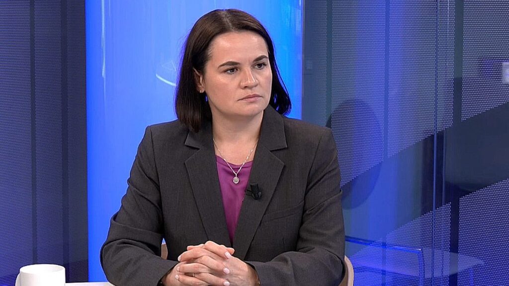 Video. Russia is ‘testing how far it can go’, says Tsikhanouskaya Video. Russia is ‘testing how far it can go’, says Tsikhanouskaya