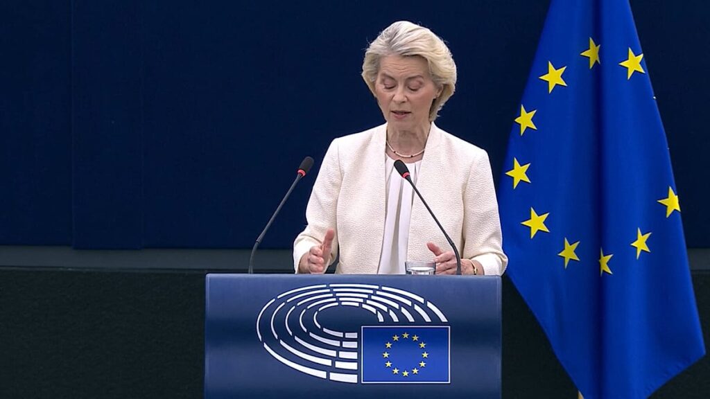 Von der Leyen calls for pacing frontier AI models Von der Leyen calls for pacing frontier AI models