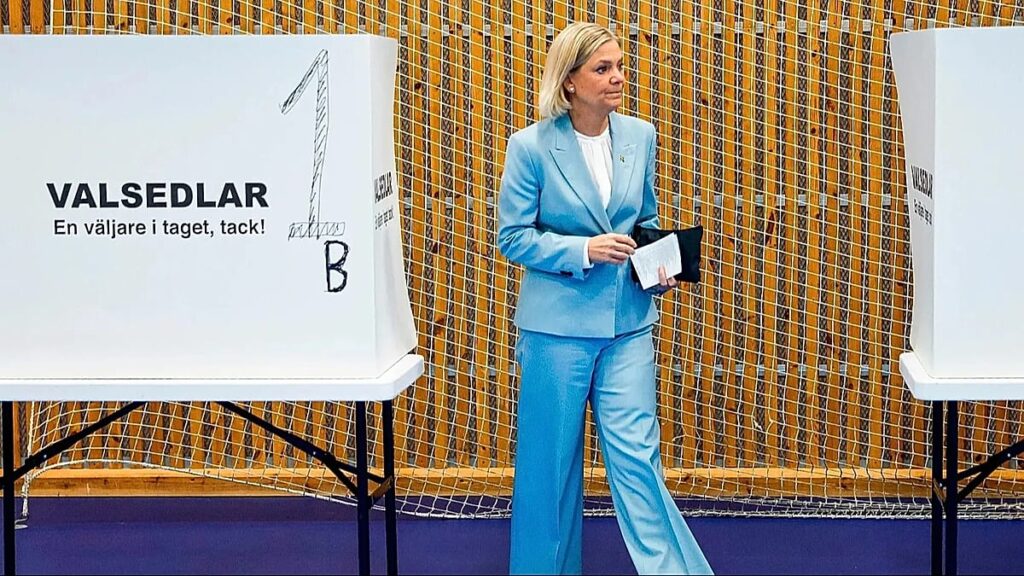 Sweden’s centre-left holds three-seat lead in early results