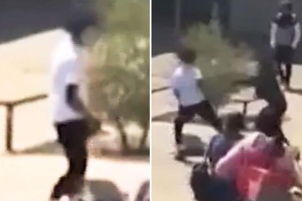 LAUSD high school horror as knife-wielding student attacks another, sending screaming kids fleeing