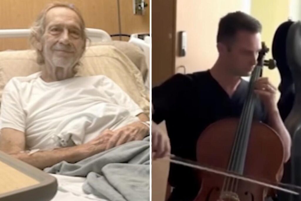 Heartwarming moment doctor plays cello for Army veteran before he has both legs amputated Heartwarming moment doctor plays cello for Army veteran before he has both legs amputated