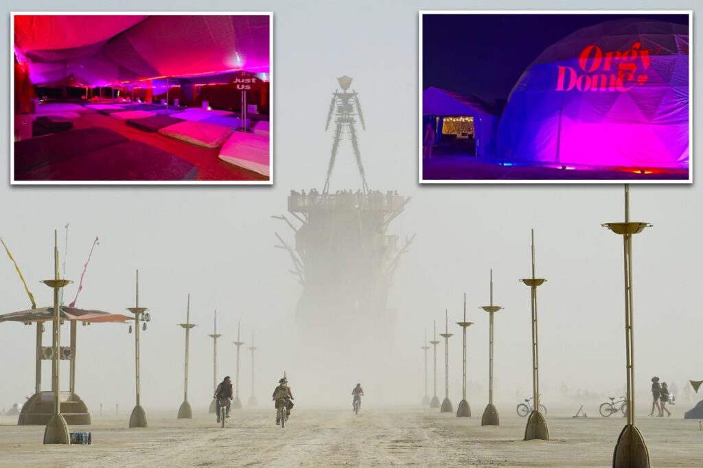 Burning Man’s destroyed Orgy Dome sex tent rises again with 15,000-condom donation