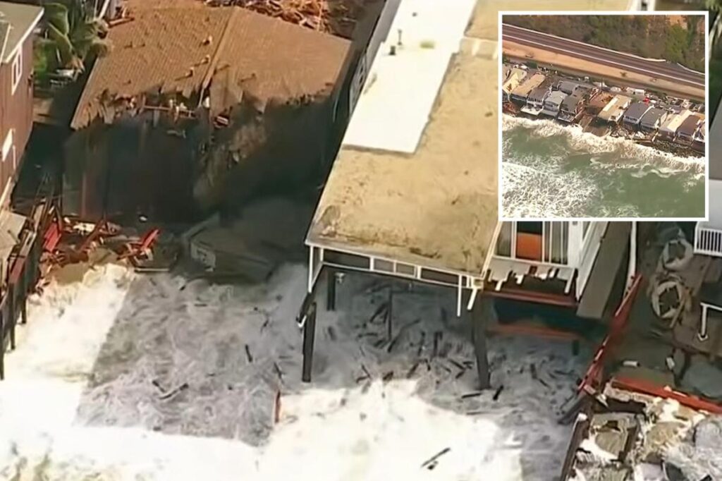 Dana Point beachfront mansions destroyed as hurricane-force waves strike
