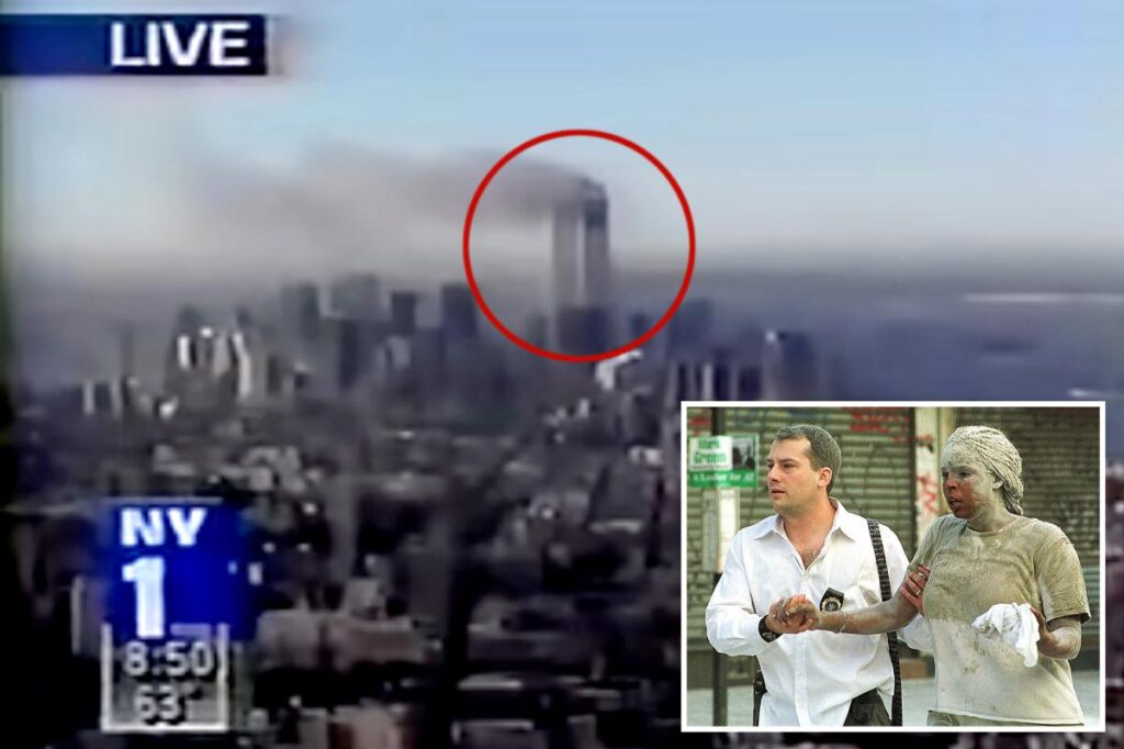 Haunting video of live Sept. 11 morning news goes from mundane to tragic in an instant
