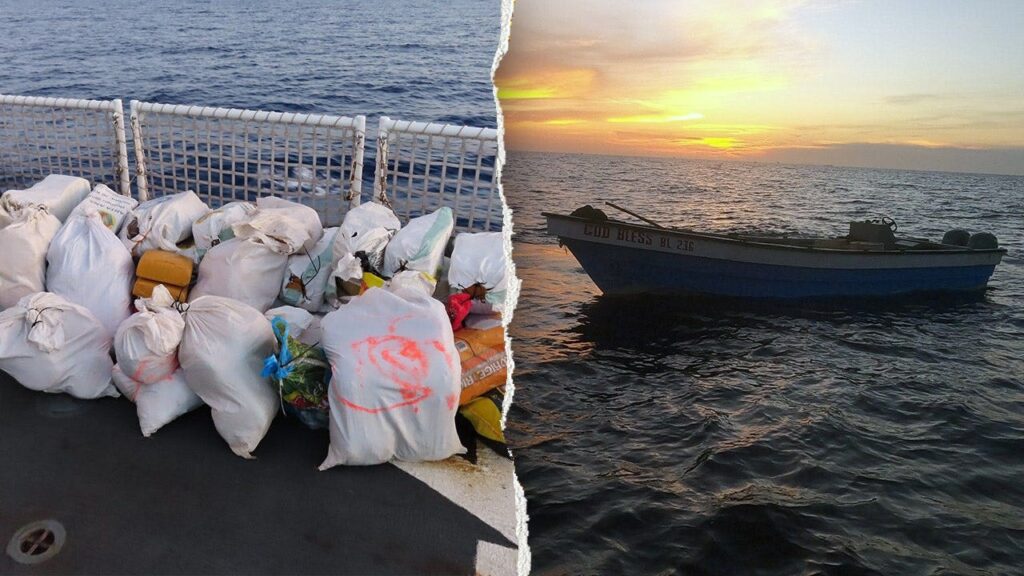 Coast Guard recovers 47 bales of suspected marijuana worth .4M after intercepting go-fast vessel