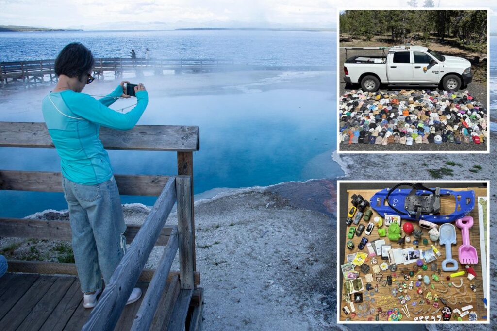 Old filth-ful! Yellowstone geysers gushing up record amounts of tourists’ trash Old filth-ful! Yellowstone geysers gushing up record amounts of tourists’ trash