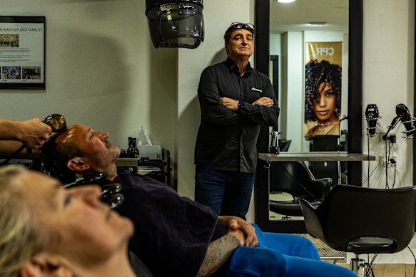 Victor Macri has a hair salon and serves on the Inner West Council as an independent.