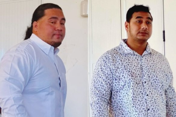 Atua (left) and Papalii (right) were arrested in September.