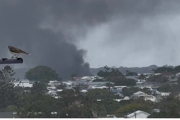 A fire consumed two boats in the Manly Boat Harbour on Monday.