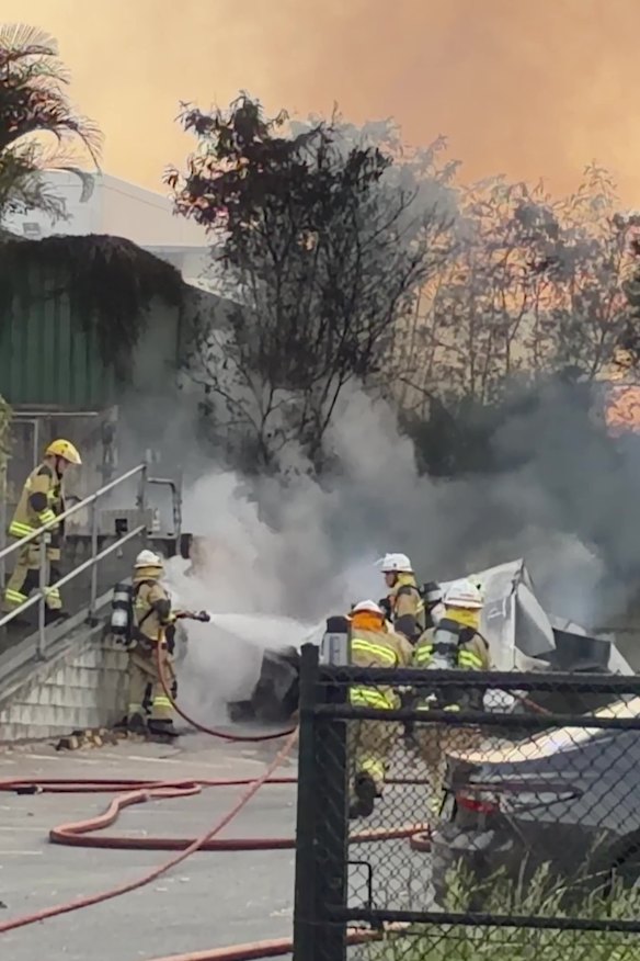 Fire crews extinguished the blaze about 20 minutes after arriving at the scene.