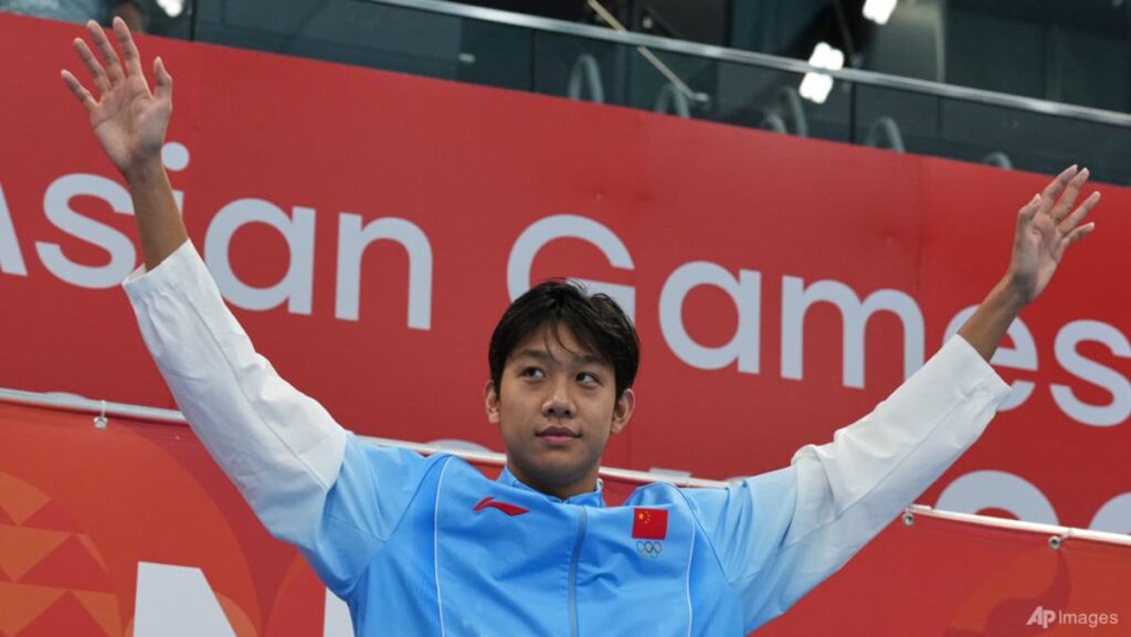 China’s Zhang wins record seventh Asian Games swimming gold