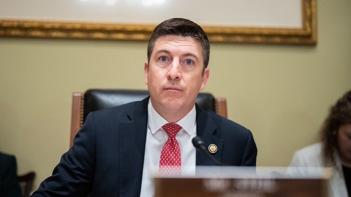 Chairman Bryan Steil, R-Wis., arrives for the House Administration Committee hearing titled 