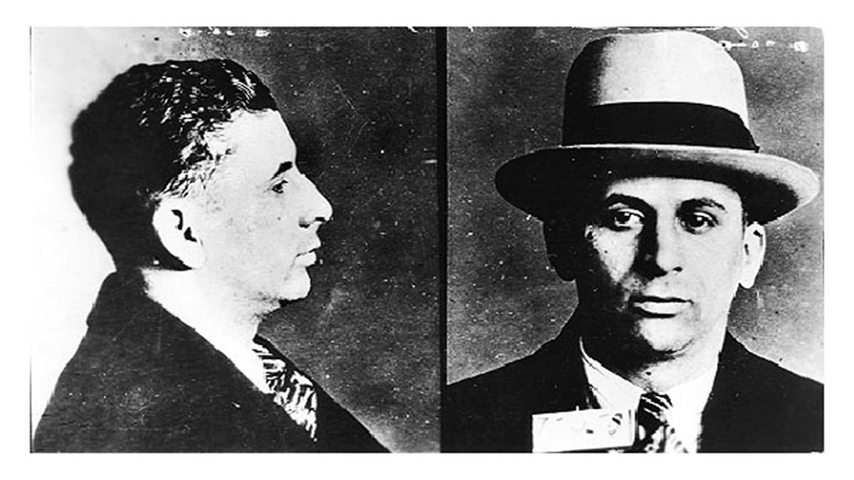 Meyer Lansky mugshot portrait from circa 1935