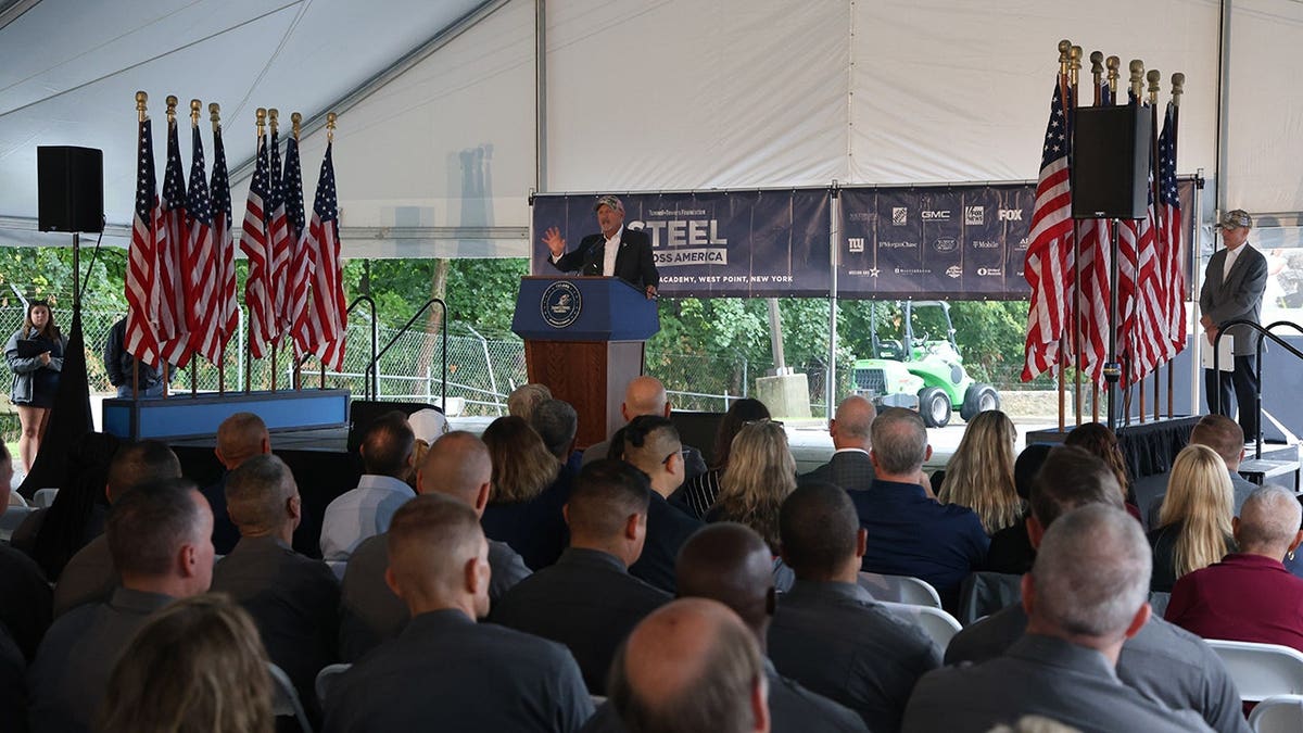 Frank Siller speaks at Tunnel to Towers event at West Point