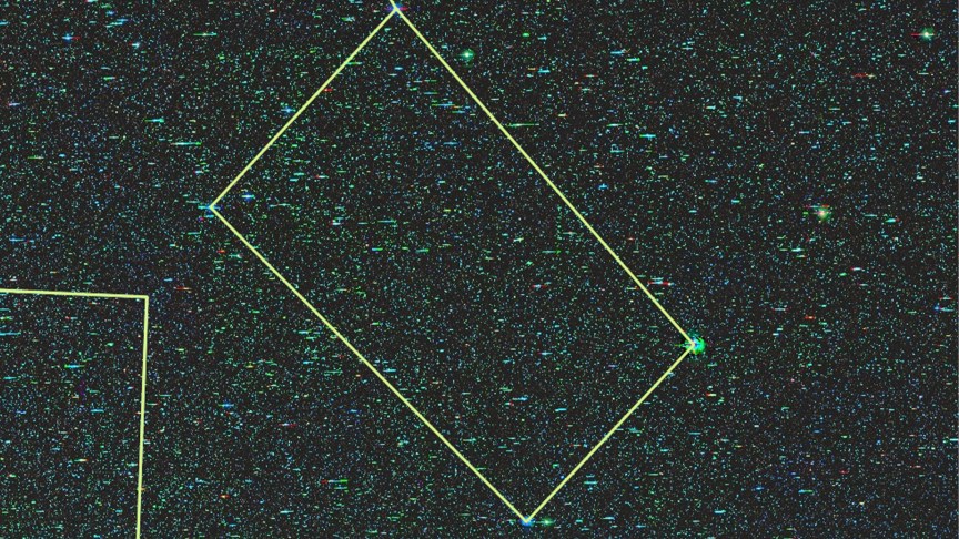 Ursa Minor overlayed on the Legacy Viewer 2D map.